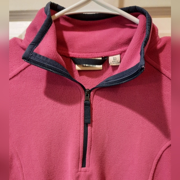 L.L.Bean Pink Fleece 1/4 Zip Pullover size XS - Picture 6 of 12